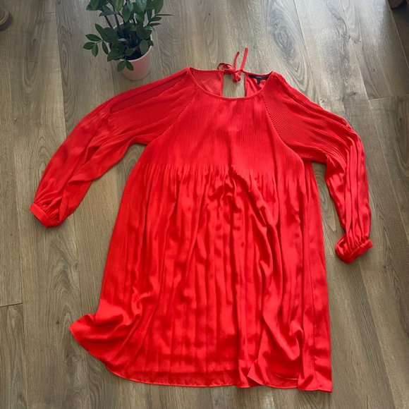 Vero Moda Coral "Cold Shoulder" Midi Dress - Picture 14 of 14